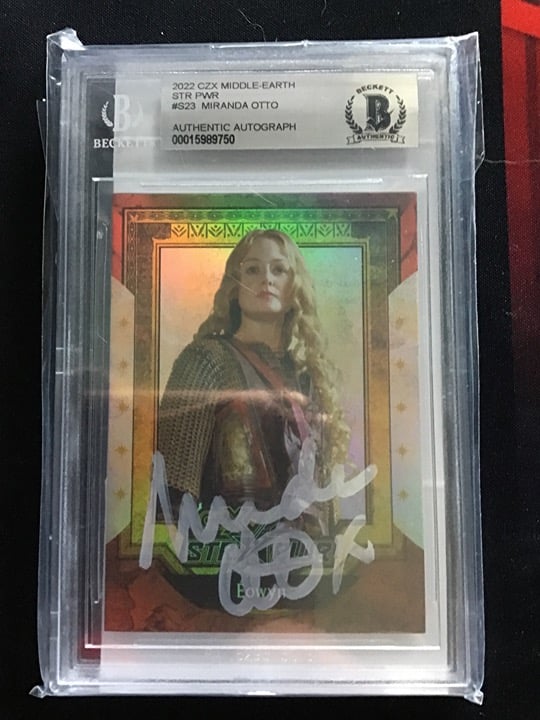Lord of the Rings Trading Card – Miranda Otto Autograph – Beckett/JSA Authentica