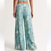 Abercrombie & Fitch Long Crinkle Textured Pull On Palazzo Pants