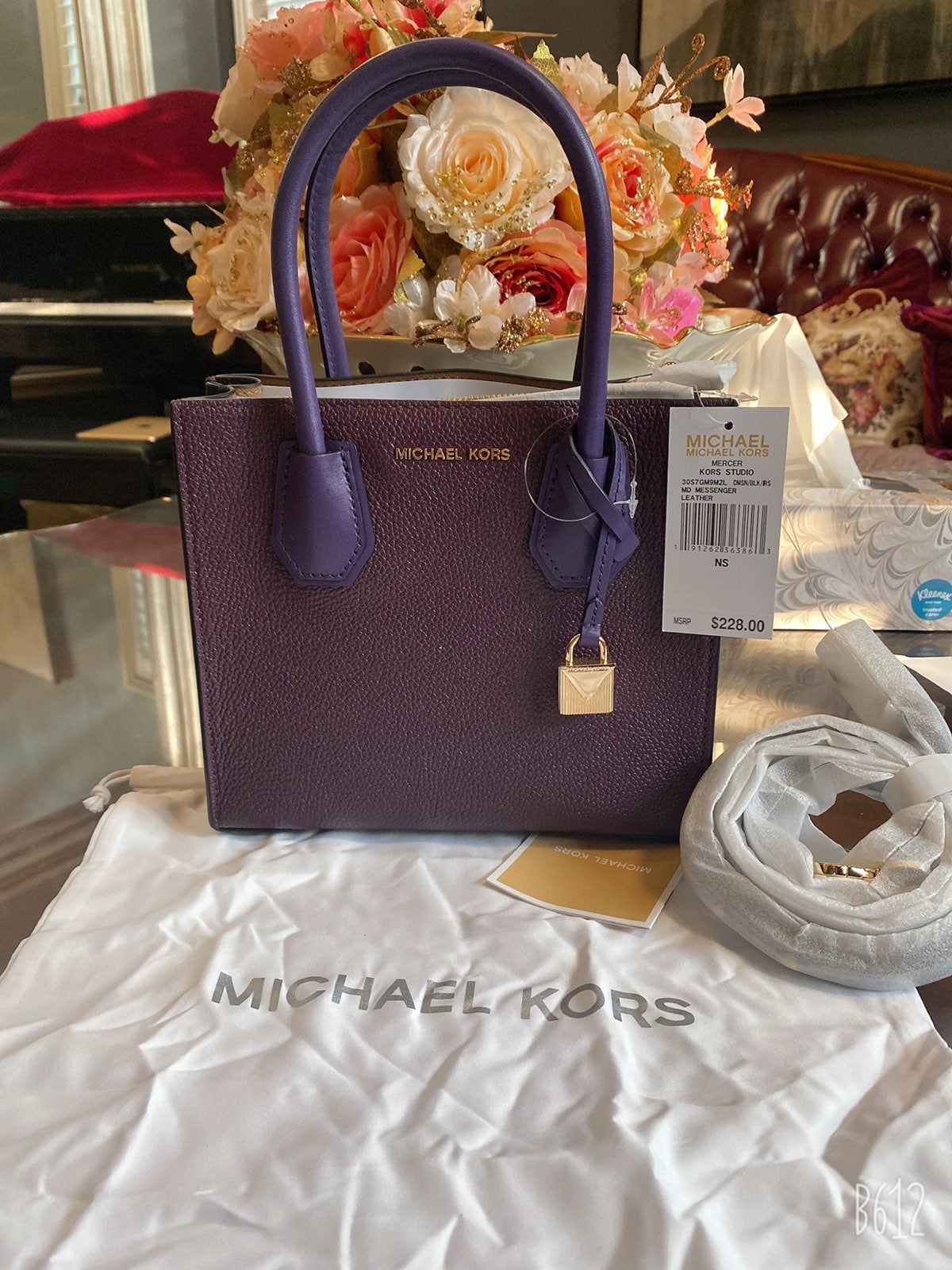 MICHAEL KORS Mercer Color-block Leather