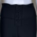 WeWoreWhat Solid Lace Up Biker Shorts in Black (XL)
