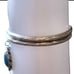 Oval Sleeping Beauty Dangling Charm Handcrafted Cuff Bracelet Adjustable Size