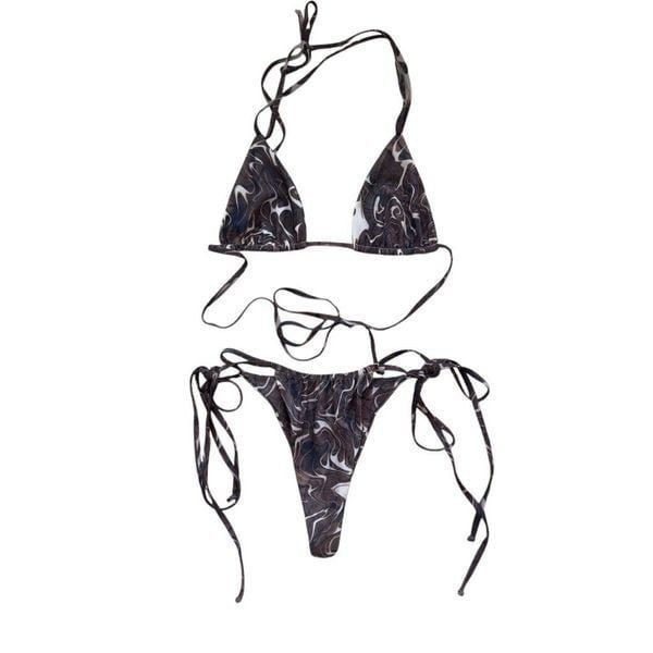 NWOT REVOLVE Gonza roraima strap bottom sz M and bandeau top sz S swim bikini tw