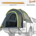 Pickup Truck Tent 6.5ft Bed Tent 2.0, Waterproof PU2000mm Double Layer for 2 Per