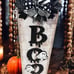 Boo Go Away Ghost Porch Leaner, Halloween Porch Decoration