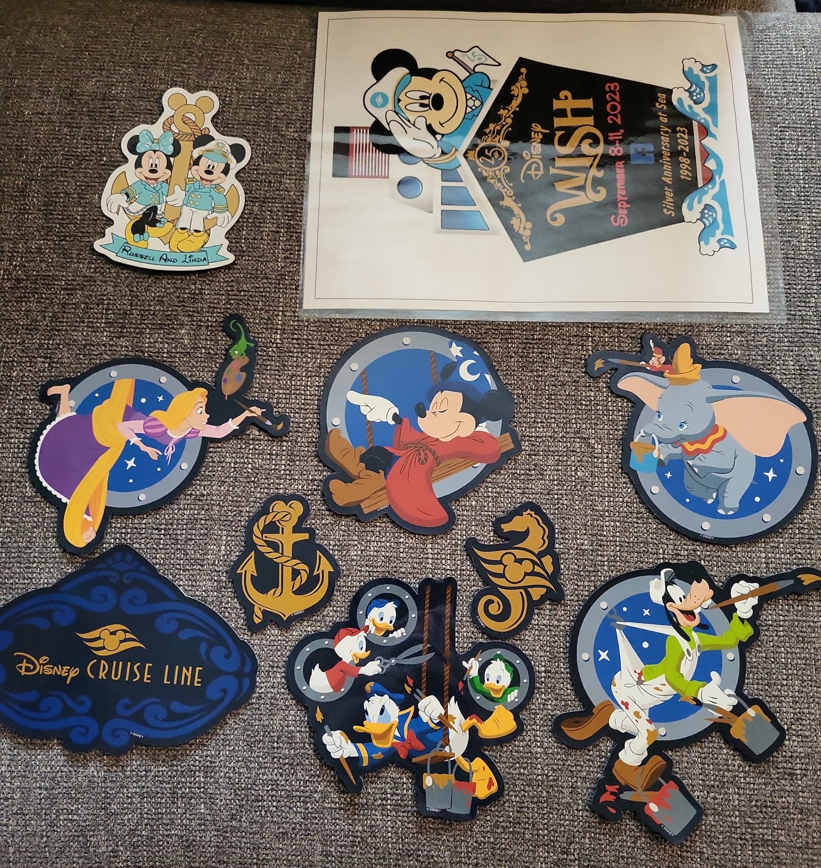 Disney Cruise Line Stateroom Stern Magnets