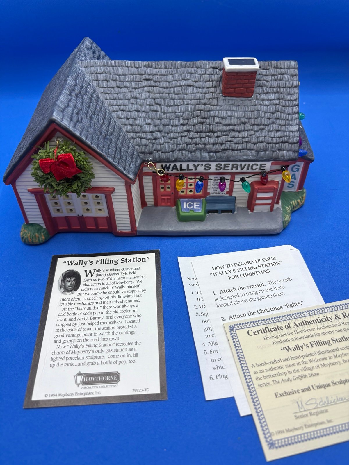Hawthorne Porchlight Welcome to Mayberry - Wally's Filling Station 79723