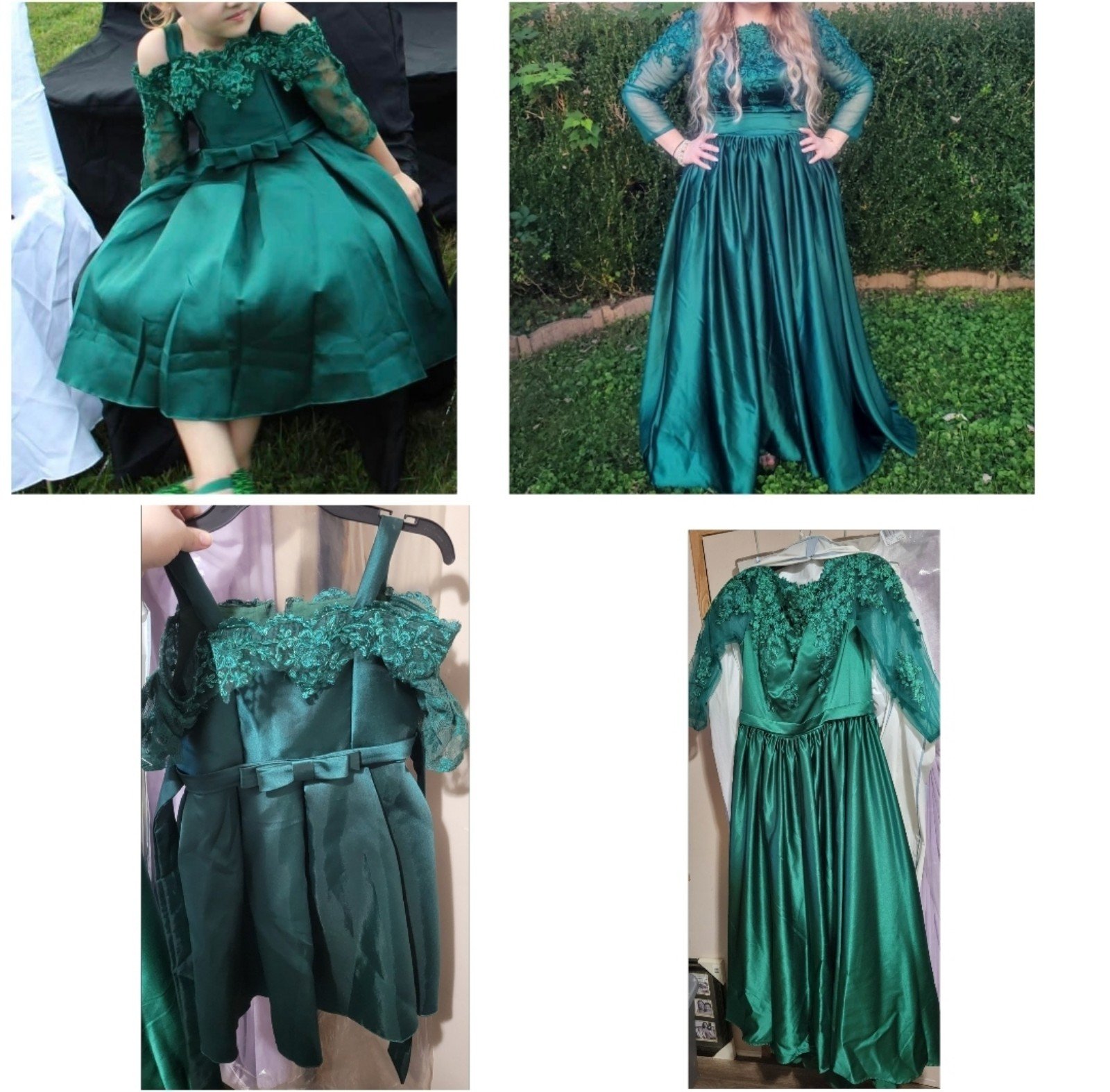 Bridess Womens & girls matching dresses! Size 16 & 5/6T. Wedding or photoshoot.