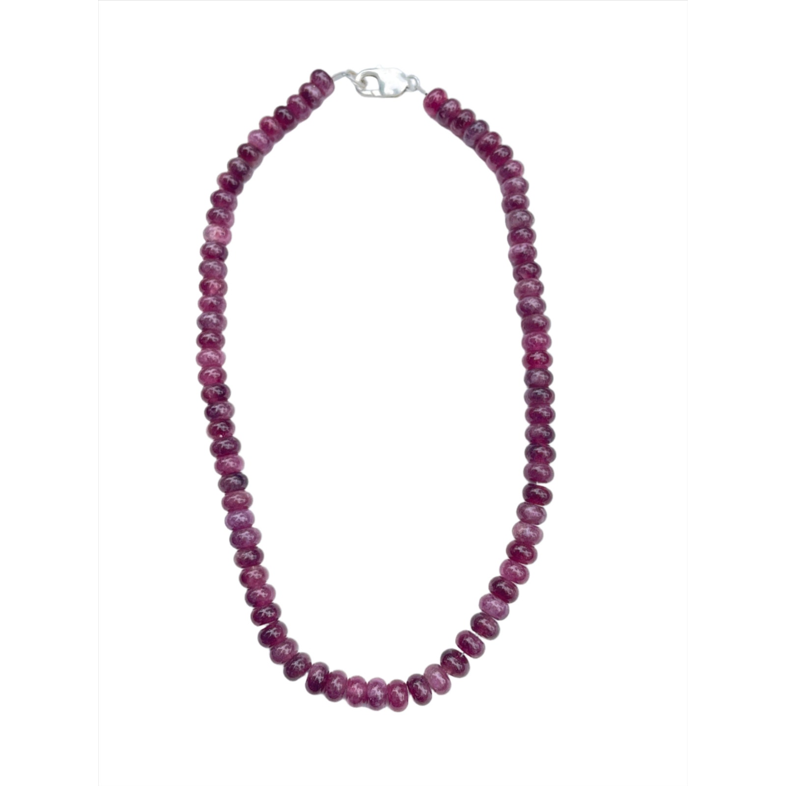 Rubellite Tourmaline Bead Necklace