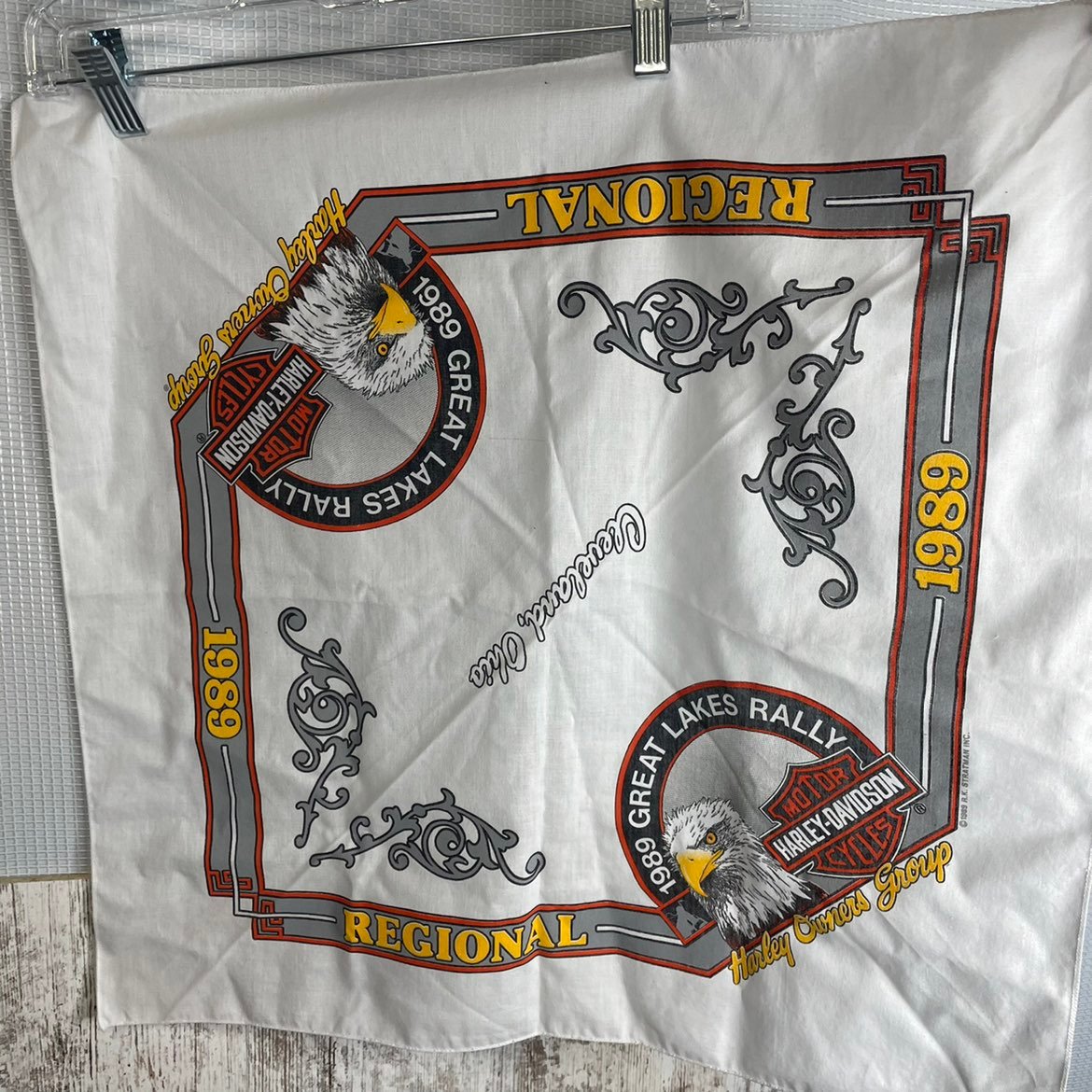Vintage 80s Harley Davidson scarf