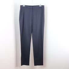 Eileen Fisher Women's XS Navy Blue Slim Straight Leg Stretch Trouser Pants