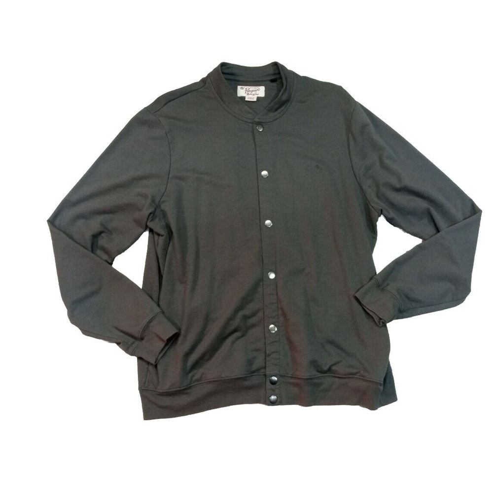 Penguin by Munsingwear Size XL Men's Grey Button Up Sweater Jacket