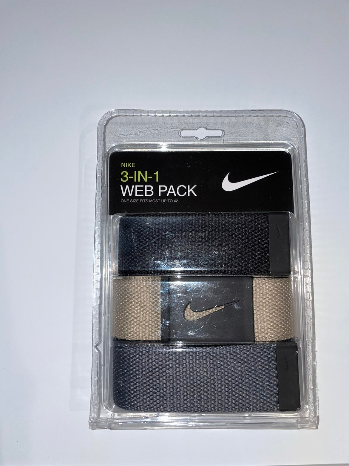 Nike Golf Men's 3 in 1 Web Pack Belts