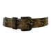 Berge Genuine Leather Snake Skin Belt Brown/Black Made in Italy Size S