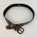Berge Genuine Leather Snake Skin Belt Brown/Black Made in Italy Size S