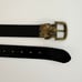 Berge Genuine Leather Snake Skin Belt Brown/Black Made in Italy Size S
