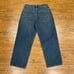 Vintage Anchor Blue Baggy Loose Casual Skater Y2K Denim Jeans Trousers Men 31x30