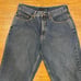 Vintage Anchor Blue Baggy Loose Casual Skater Y2K Denim Jeans Trousers Men 31x30