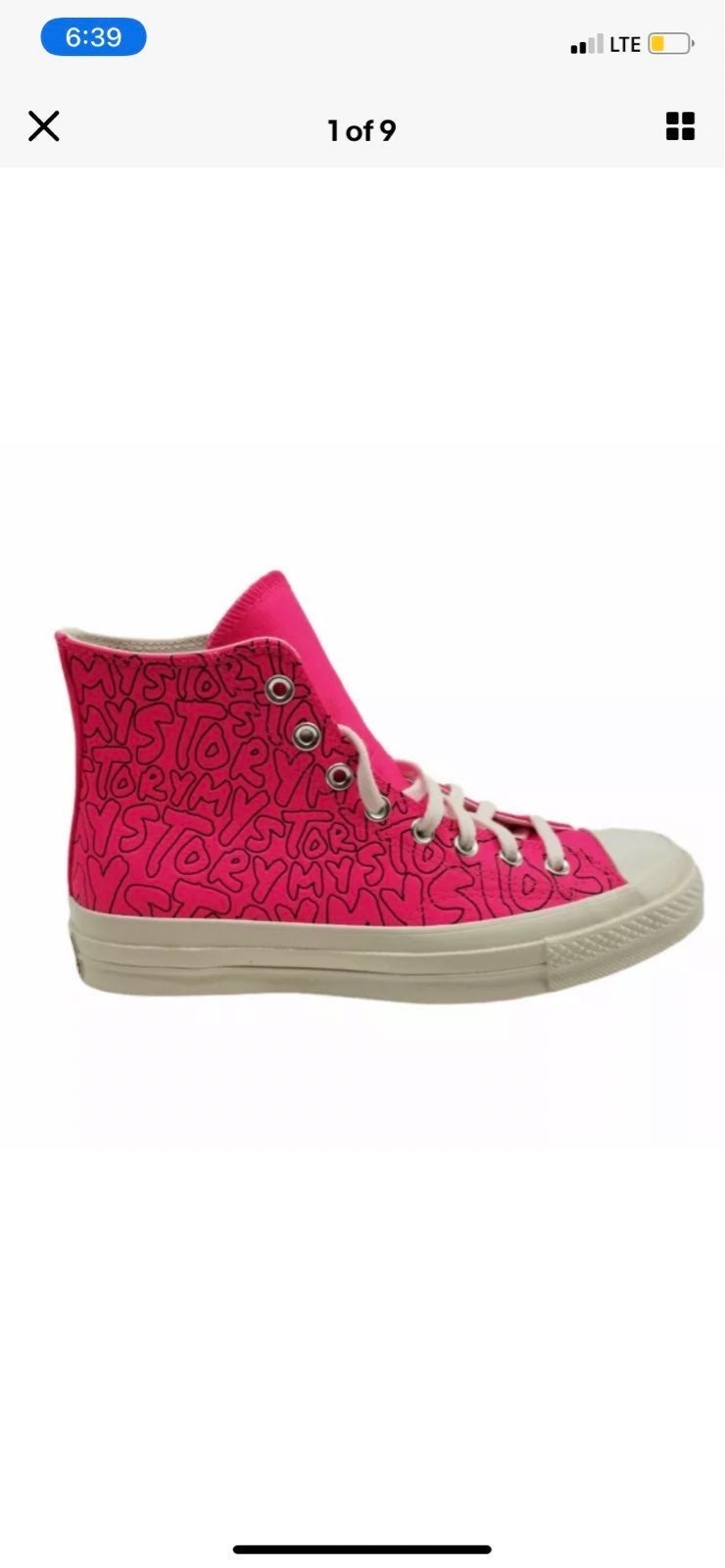 Converse Unisex Hyper Pink My Story Sz13