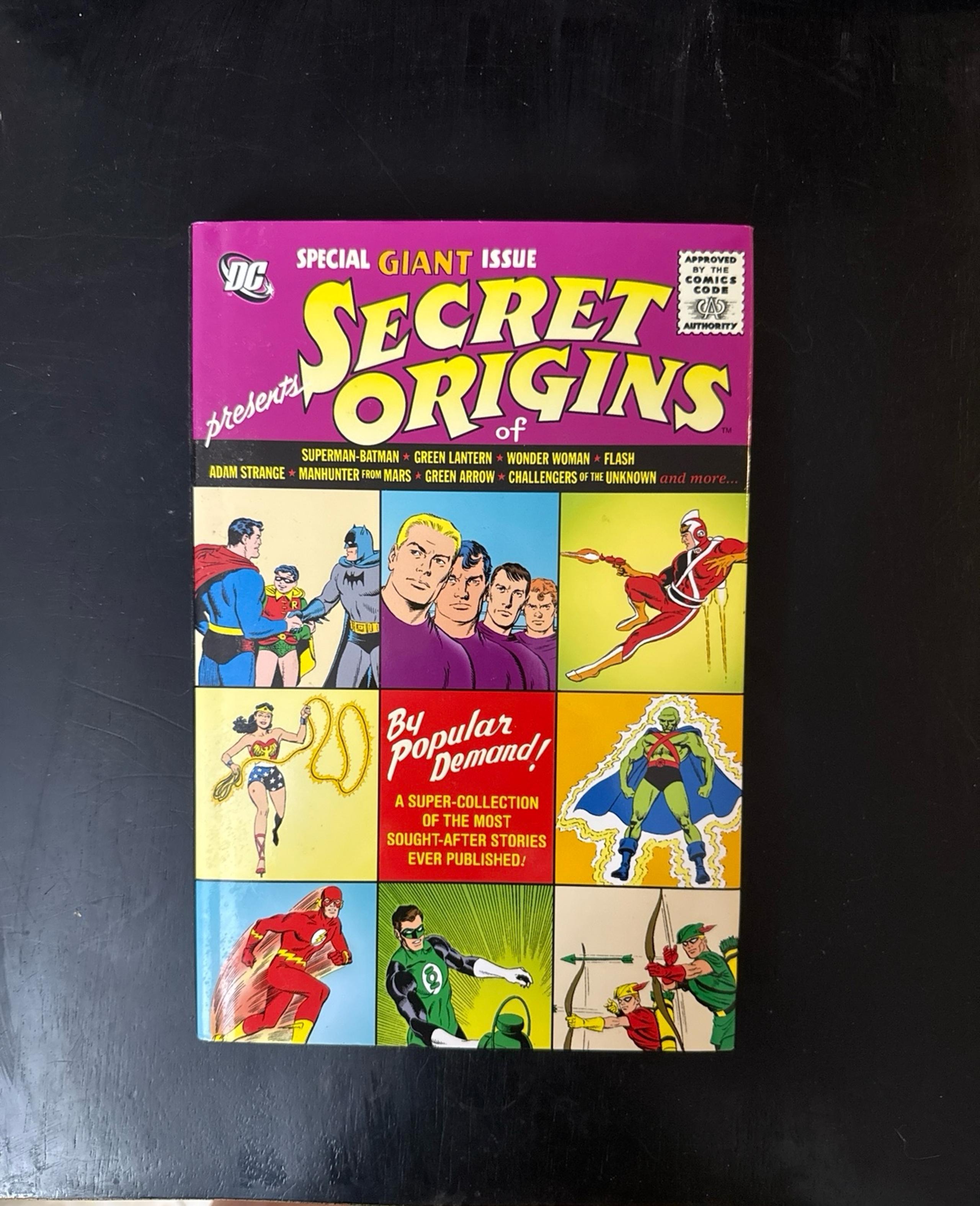 DC Comics “Secret Origins of ….” Hardcover Book