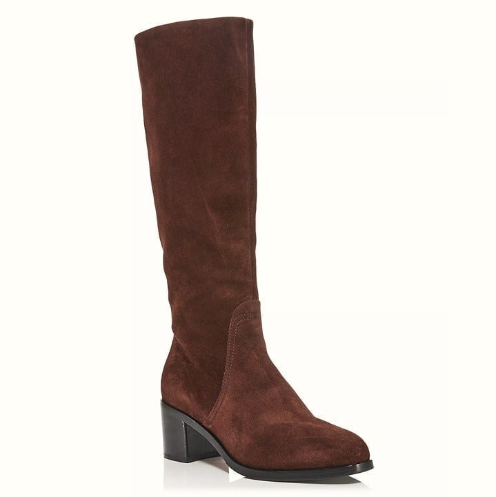 Rag & Bone Women's Hazel Tall Boots Espresso Suede Leather Size 7 (MSRP 650)