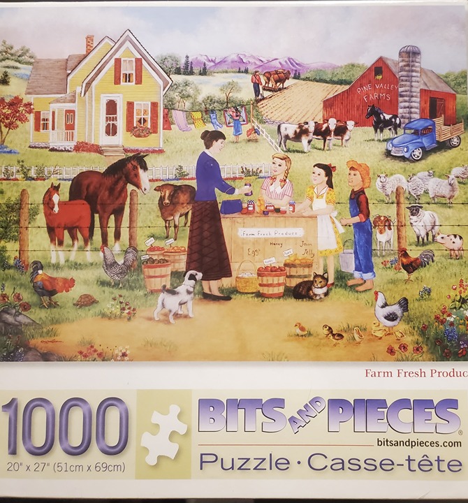 BITS AND PIECES FARM FRESH PRODUCE 1000 PIECES JIGSAW PUZZLE