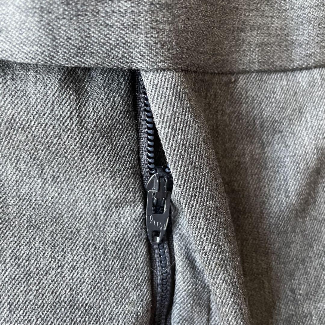 80s Bill Blass 2タックスラックス グレー 極太ストレート USA 80s Bill Blass 2-Tuck Slacks, Gray, Extremely Wide Straight