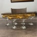 Vintage Crystal With Gold Trim Martini bar Glasses Set of 6 From Germany 2002