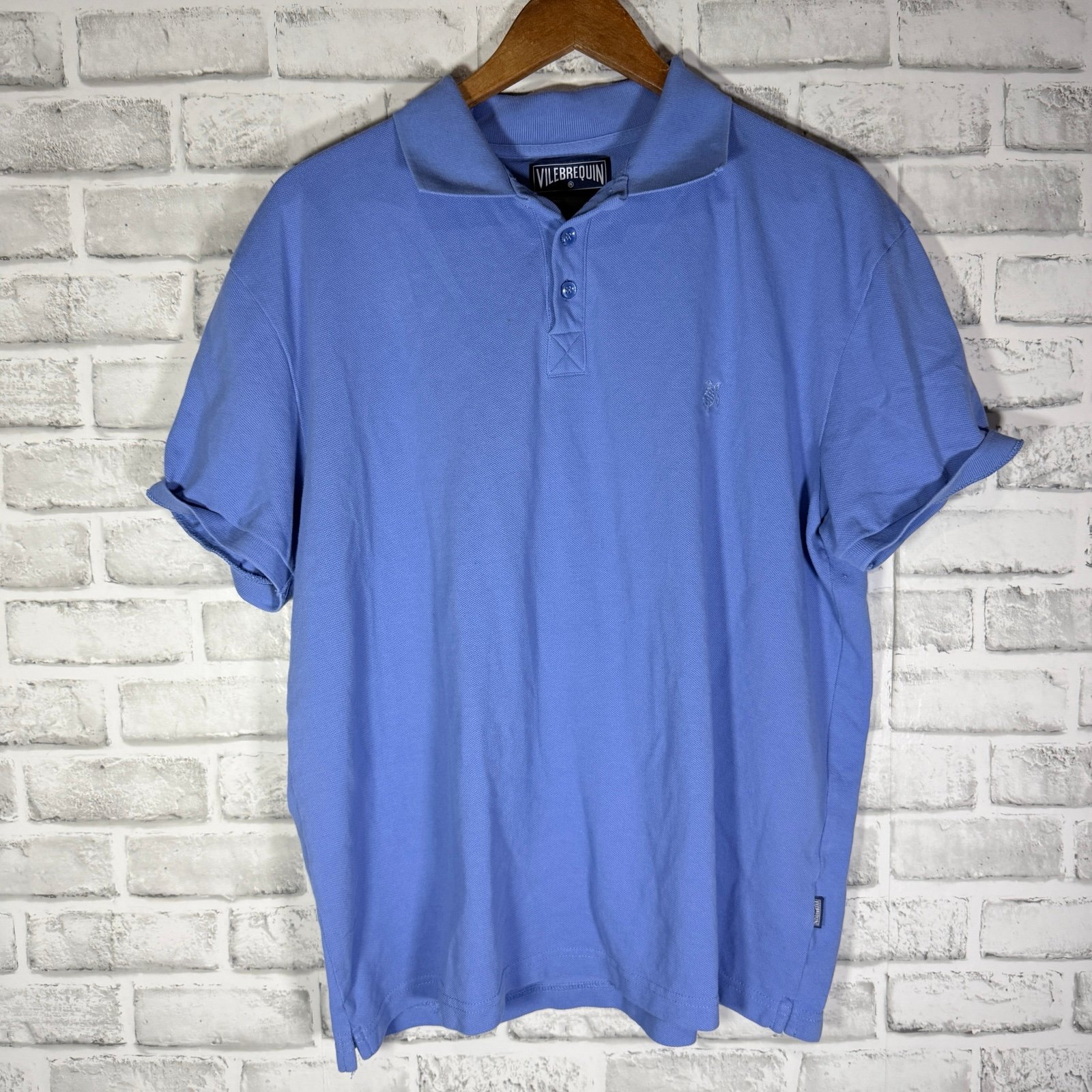 Vilebrequin Blue Casual Cotton Polo Shirt Mens Size XXL