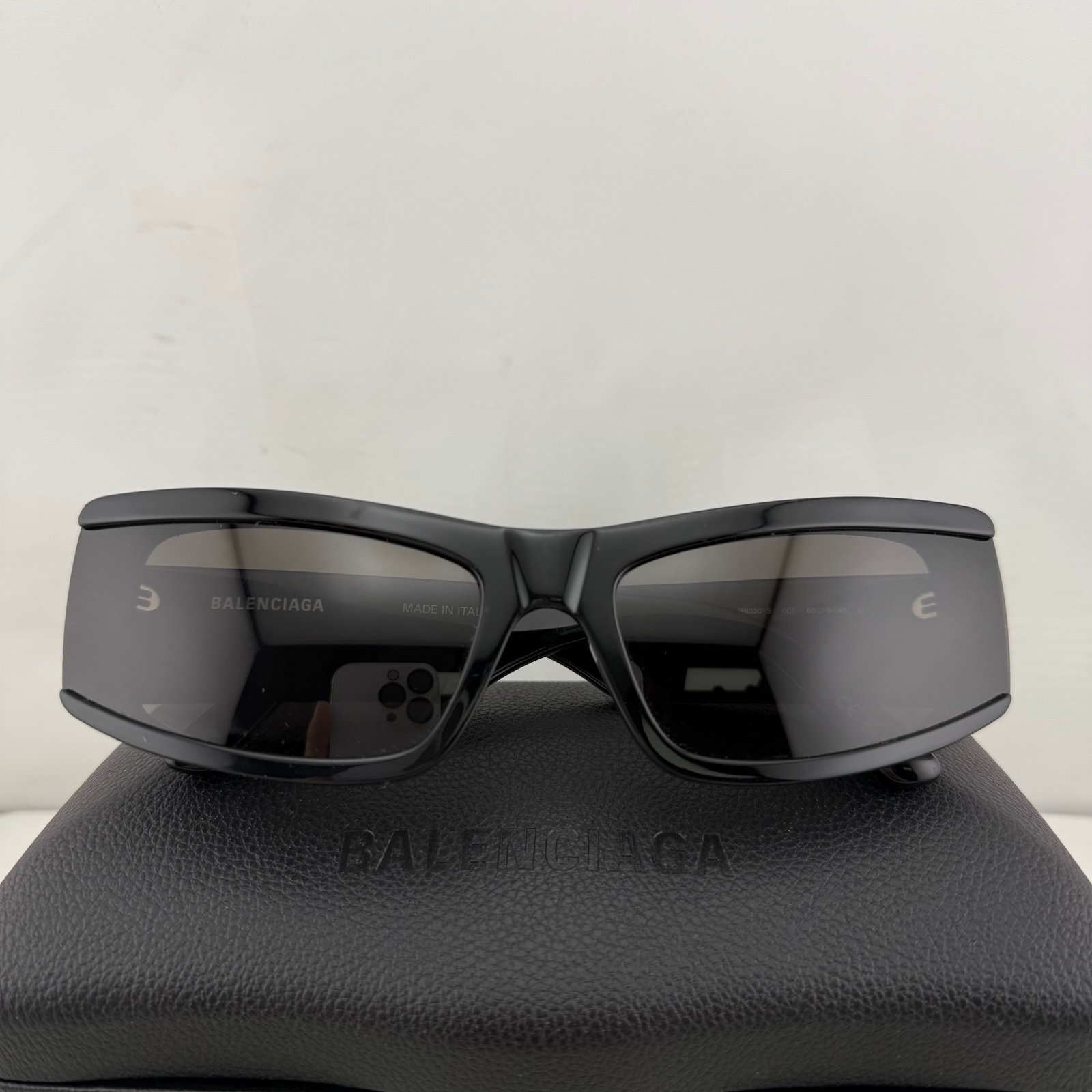BALENCIAGA BB0301S-001 66 Black Sunglasses Unisex