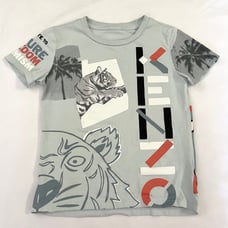 KENZO Kids' Tiger Organic Cotton Graphic Logo Tee 6Y