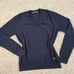 Auth VERSACE Y2K Soft Wool V-neck Sweater - Women's Size IT 50/ US Lg