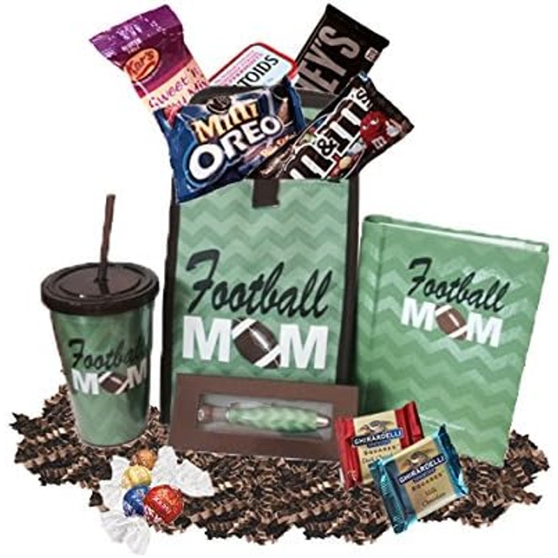 Football Mom Thermal Lunch Bag Cup Notebook Pen Candy Snacks Gift Set Bundle