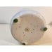Vtg Takahashi Speckled Stoneware Flower Pot Planter Floral Flower Transfer
