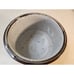 Vtg Takahashi Speckled Stoneware Flower Pot Planter Floral Flower Transfer