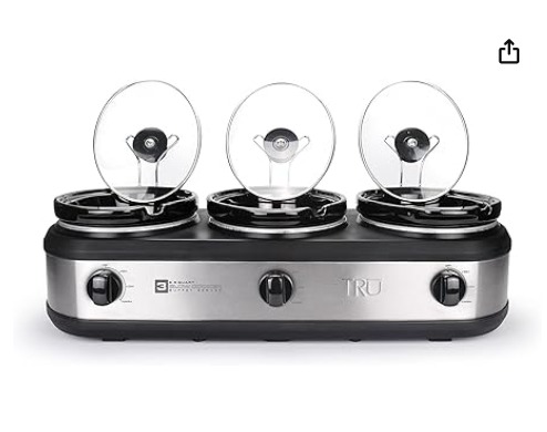 TRU Triple Slow Cooker by Select Brands