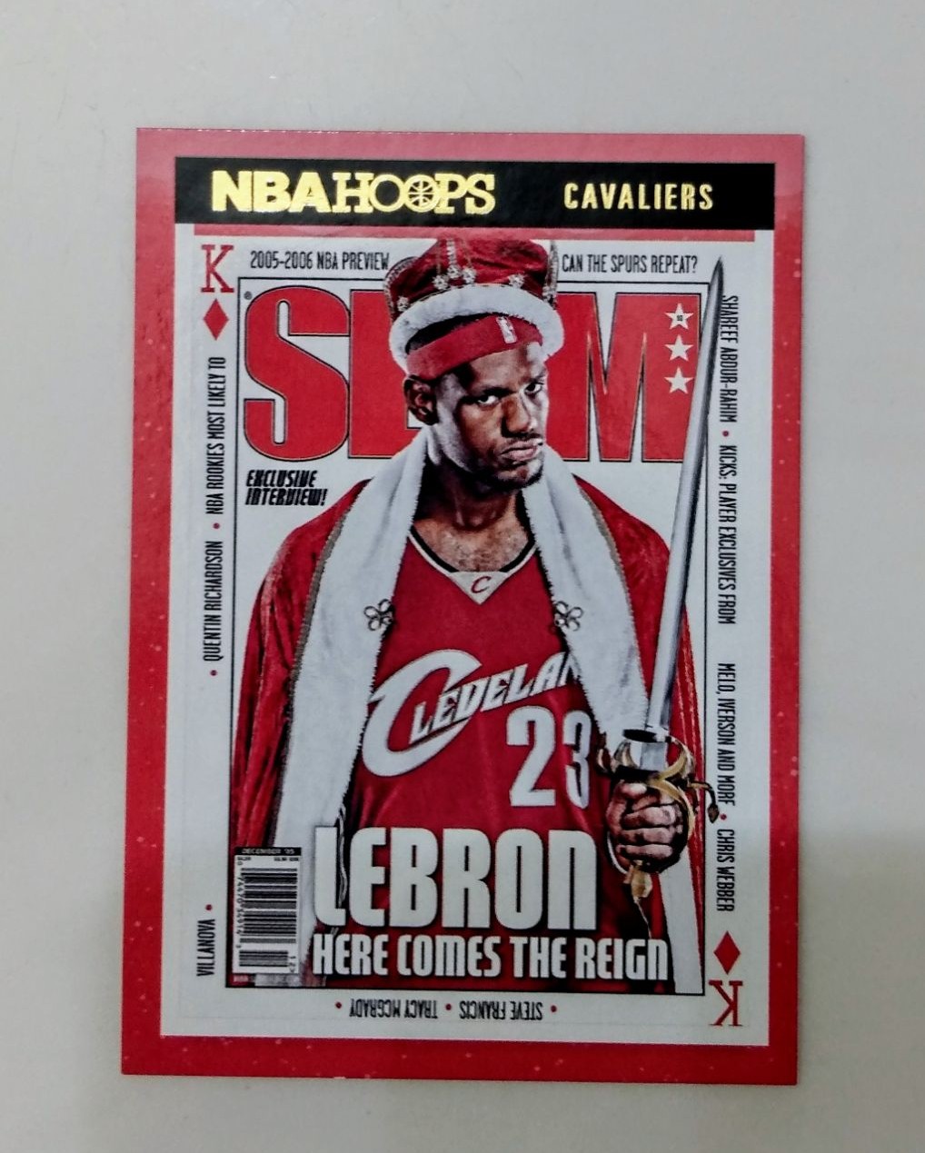 LeBron James 2021-22 Panini NBA Hoops SLAM Insert SP #SLAM 93