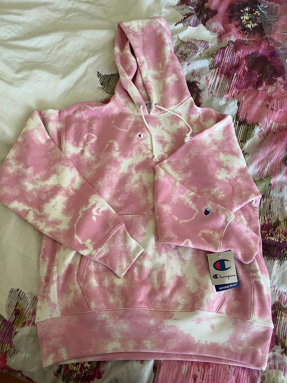 UO Champion Reverse Weave Tie Dye Hoodie