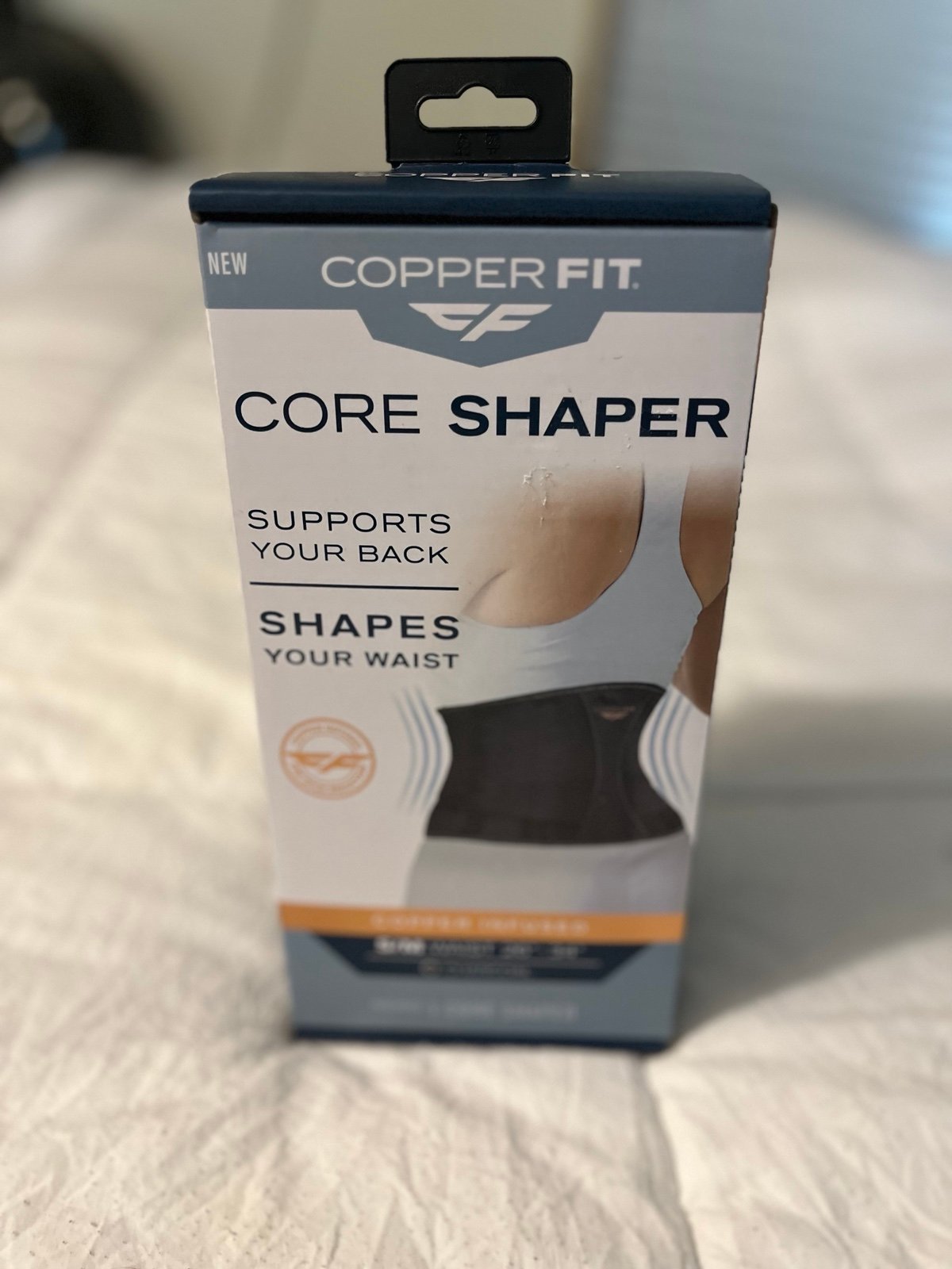 New COPPER FIT Core Shaper Women Charcoal S/M Waist 26 -34