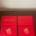 LOUIS VUITTON RED HARDBOUND CARD/ENVELOPE
