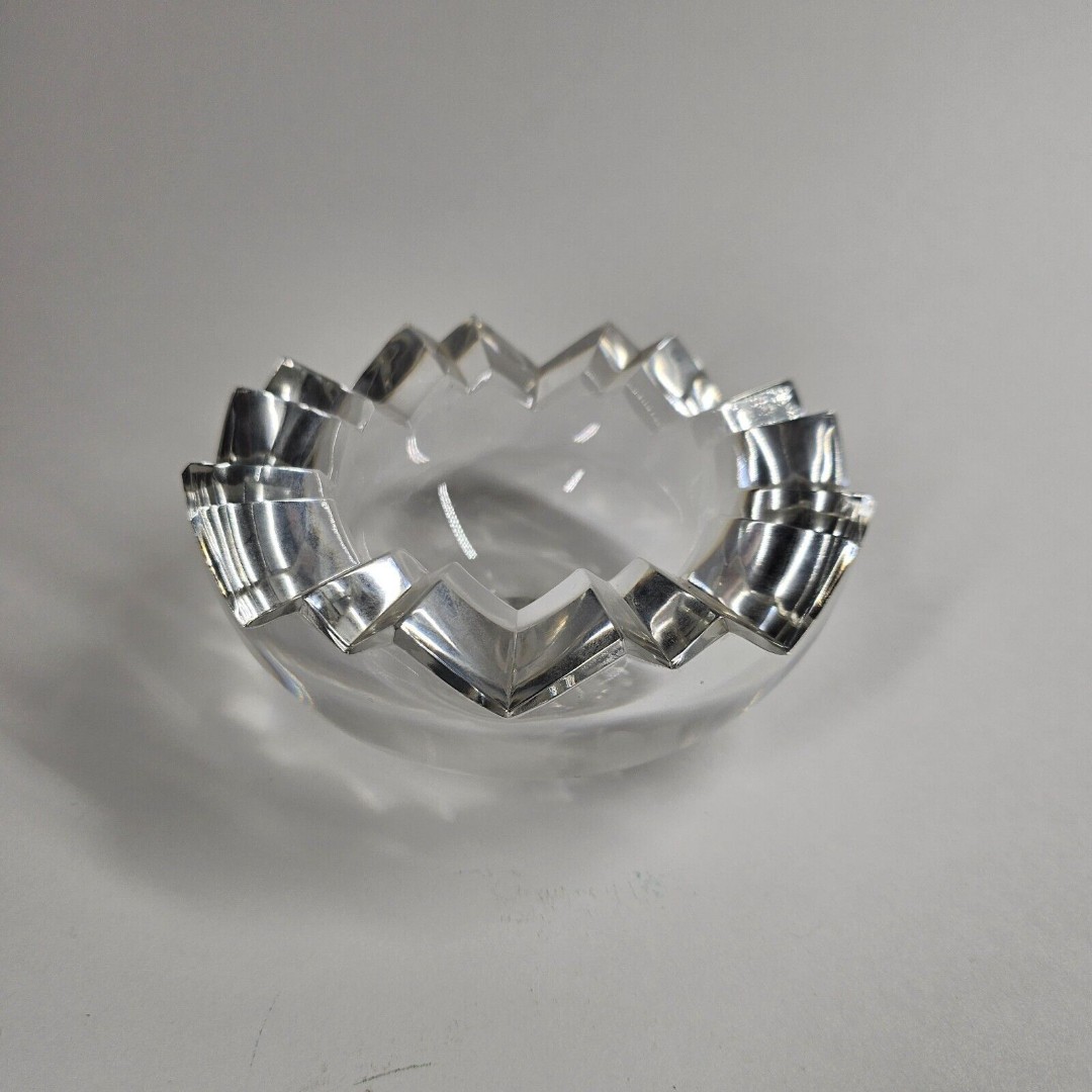 Rosenthal Germany Studio Line Ashtray Clear Glass Vintage MCM
