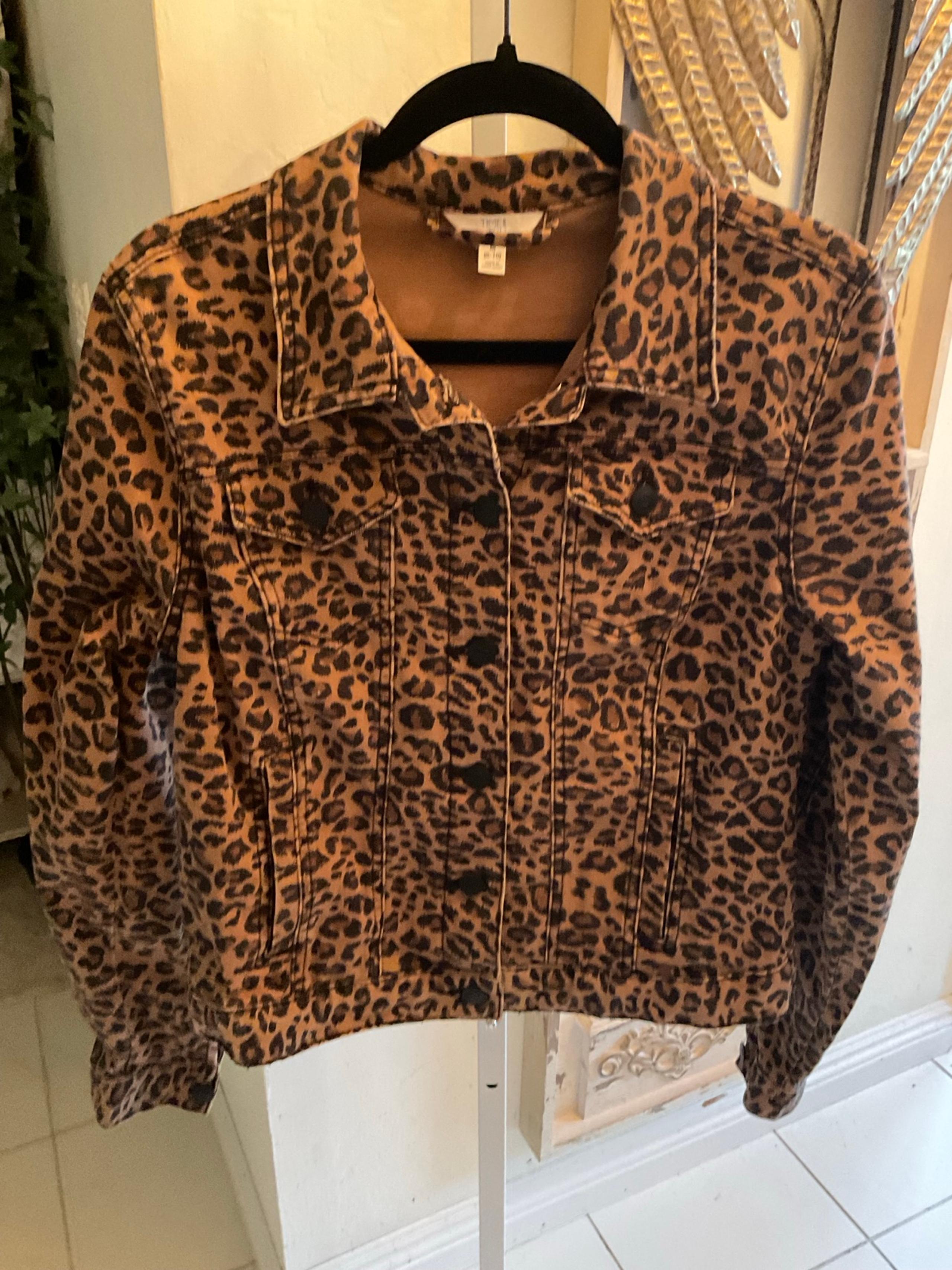 Wild Fable Leopard Denim Jacket