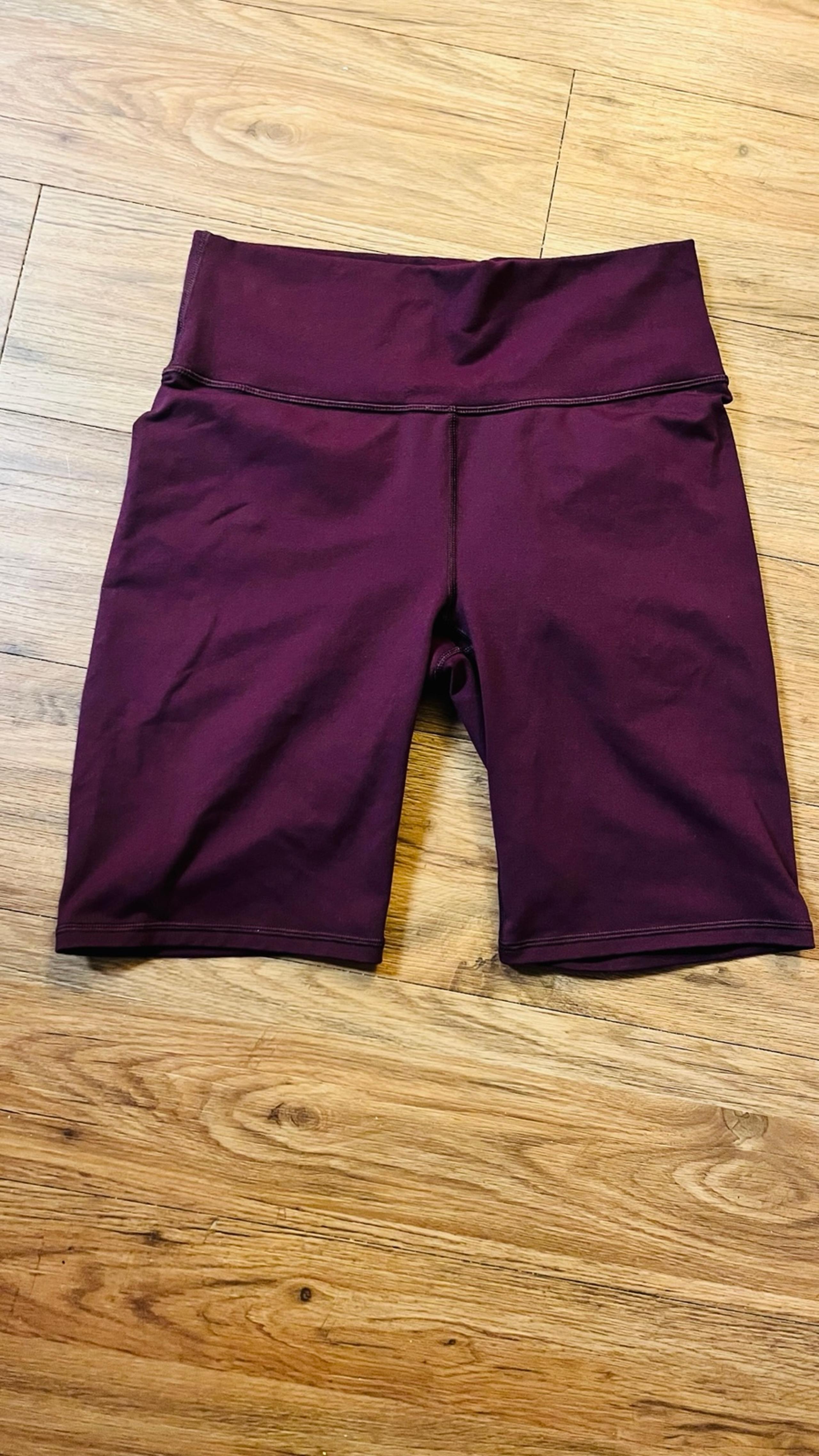 Fabletics Purple Bike Shorts Stretchy Performance Fit