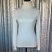 J MCLAUGHLIN ARLETTE COTTON BLEND METALLIC RIBBED KNIT TURTLENECK SWEATER
