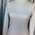 J MCLAUGHLIN ARLETTE COTTON BLEND METALLIC RIBBED KNIT TURTLENECK SWEATER