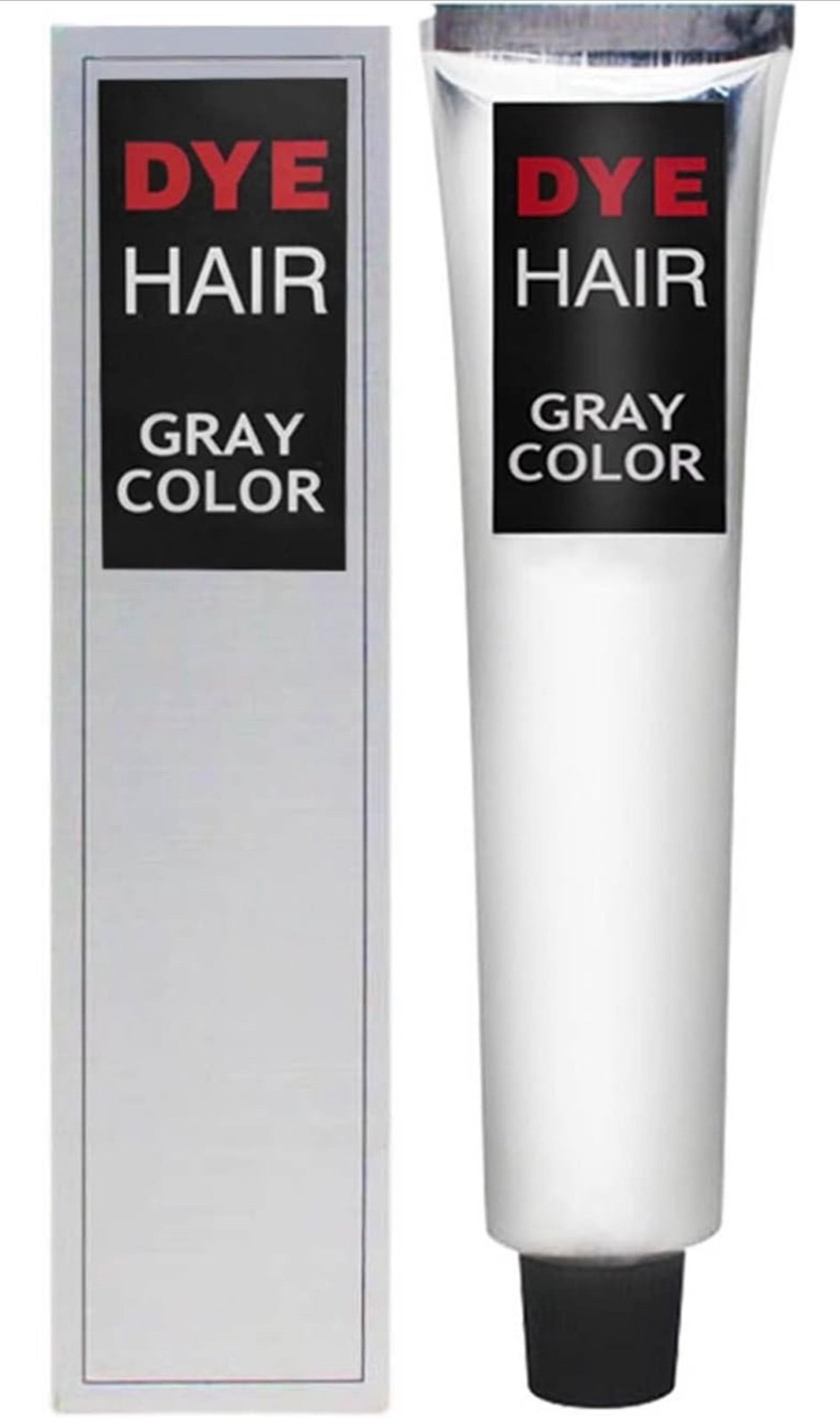Fashion Hair Dye Light Gray Silver Color Cream