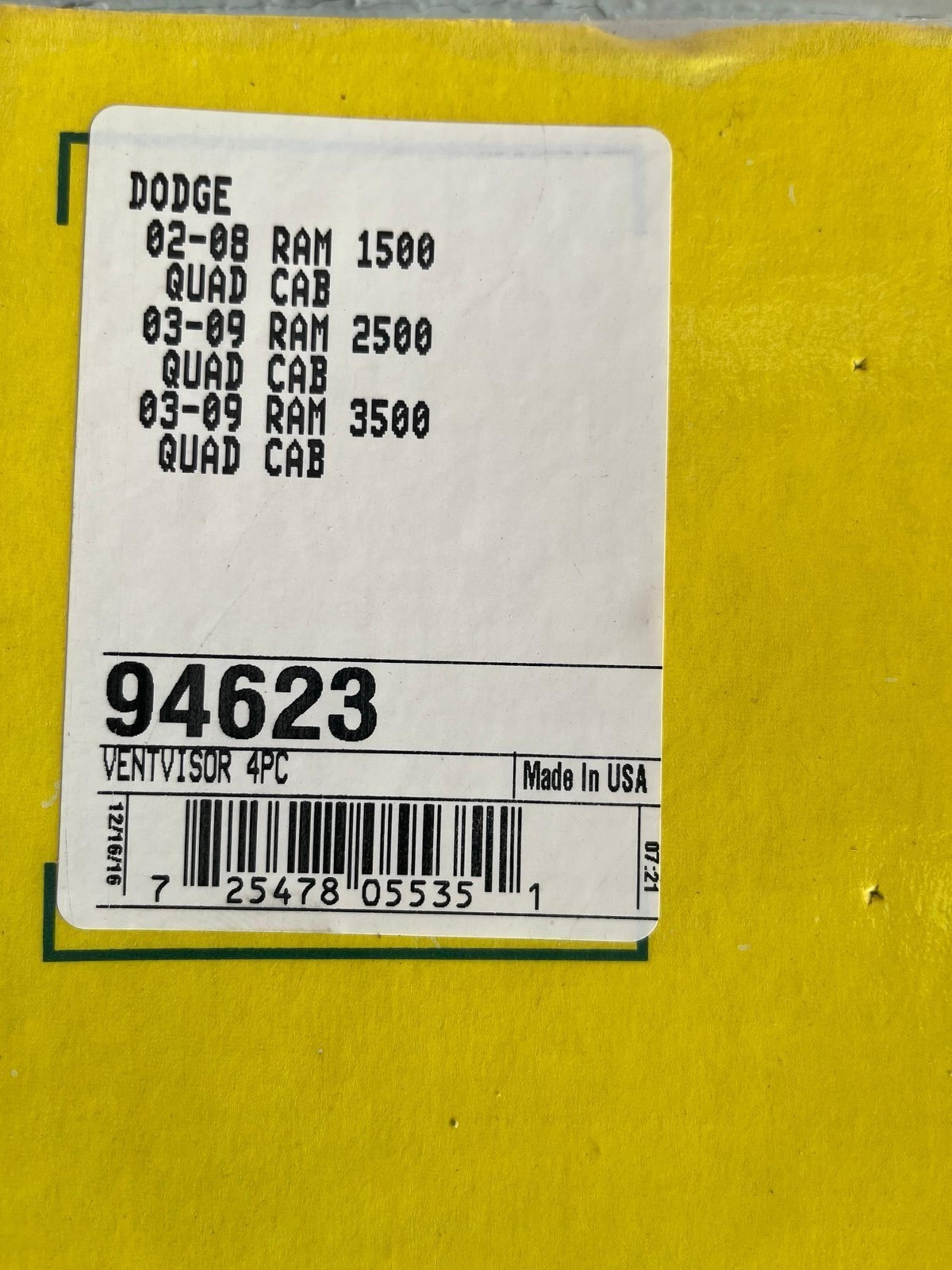 Rain Guard (Dodge 2002-2009 1500 2500 3500)