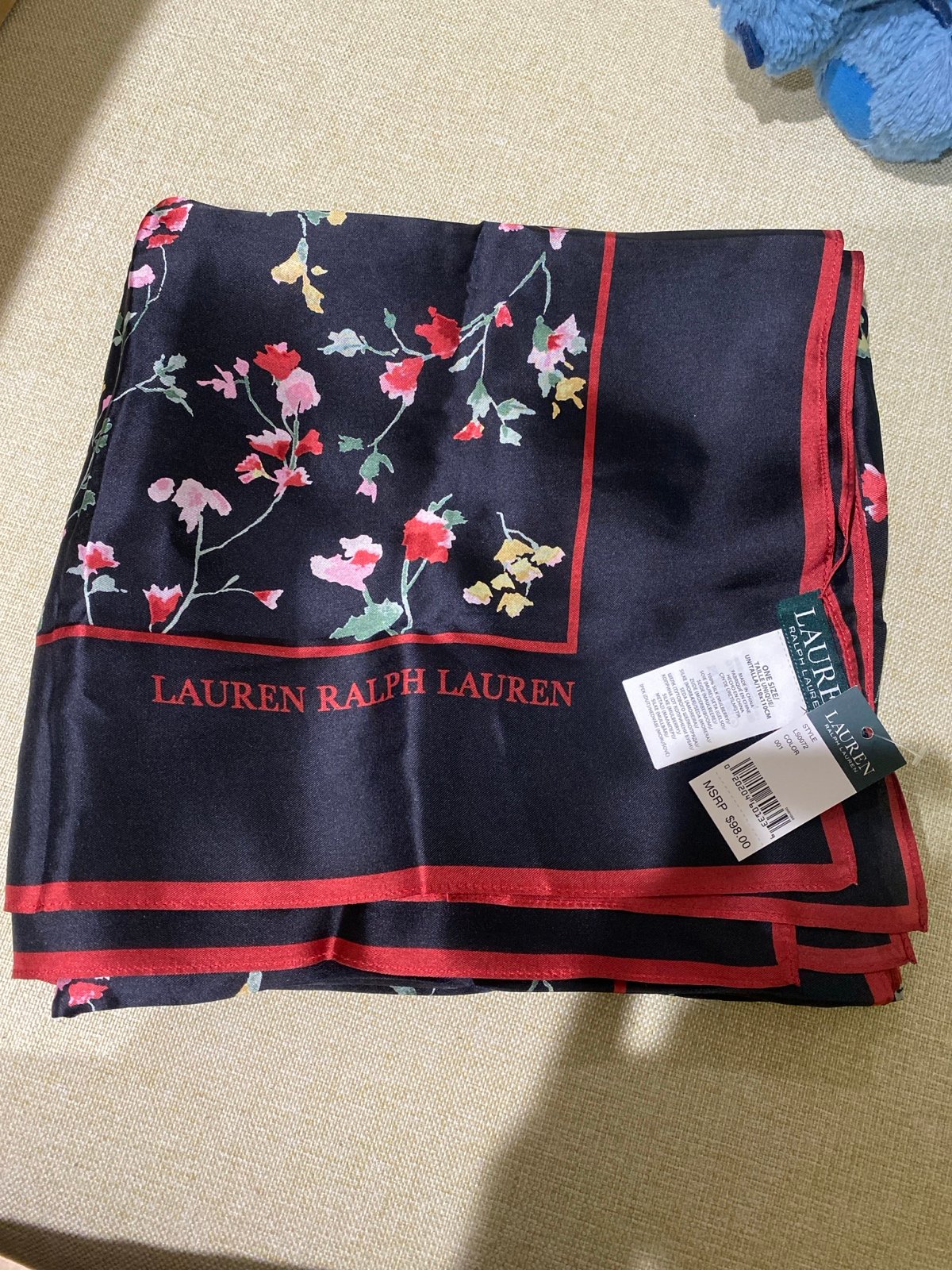Ralph Lauren floral silk scarf