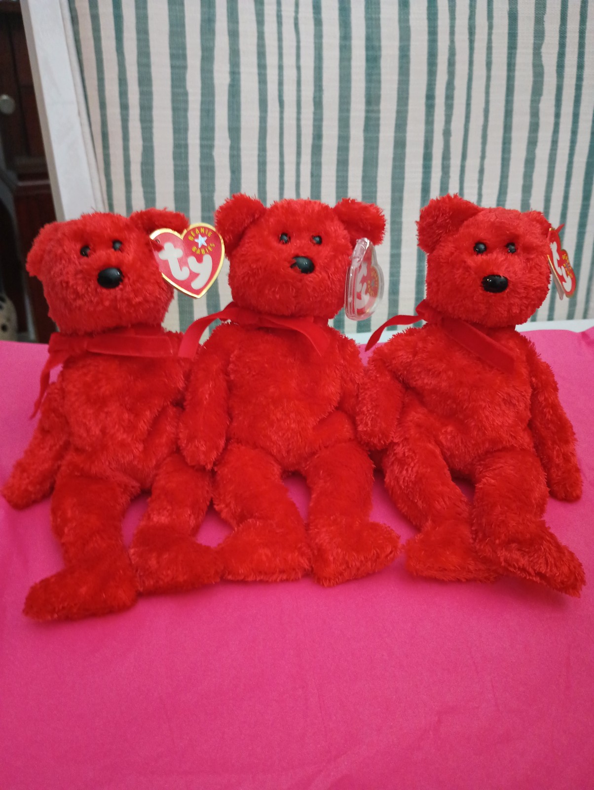Three Ty Beanie Babies Sizzle MWMT 2001