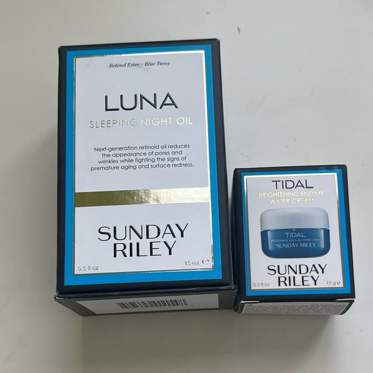 Sunday Riley Bundle - Luna Sleeping Night Oil + Tidal Brightening Water Cream