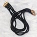 New Zara Gold Black Greek Roman Face Cord Belt